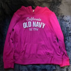 Old Navy Fuchsia Sweatshirt with Embroidery